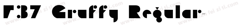 F37 Gruffy Regular字体转换
